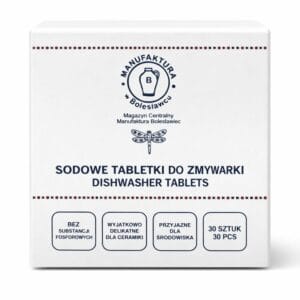 Sodowe tabletki do zmywarki delikatne dla ceramiki