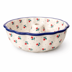 Ceramiczna babownica – ręcznie malowana forma do babki