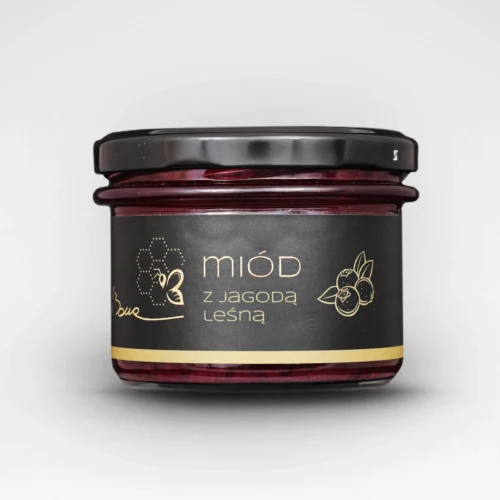 Miód z leśną jagodą 245 g – naturalny miód kremowany