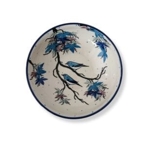 miska niebieskie ptaki unikat 17cm