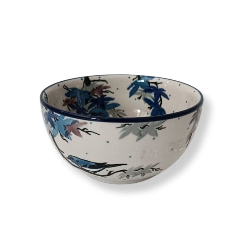miska niebieskie ptaki unikat 14cm 2