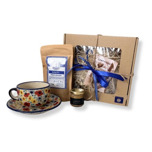 filizanka as62 zestaw prezentowy filiżanka as62 pudełko miodek gratis