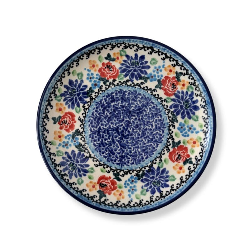 talerzyk deserowy kolorowe kwiaty ca