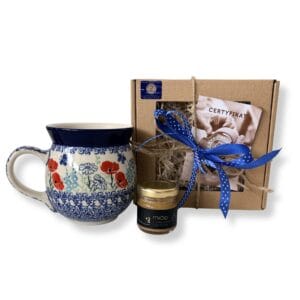 zestaw kubek czeski polne kwiaty ca