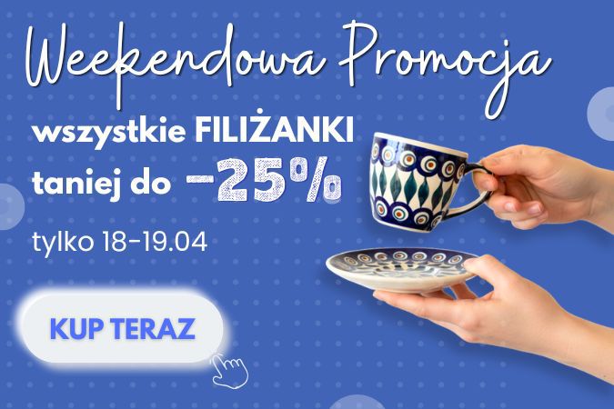 Wyprzedaż kubków ceramika bolesławiecka