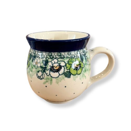 kubek czeski anemony zielone ca 300ml