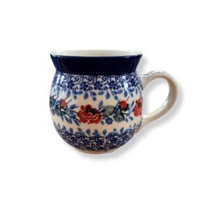 kubek czeski czerwone kwiaty ca 200ml