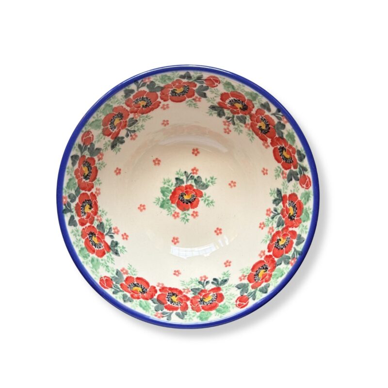 salaterka czerwone maki ca 17cm