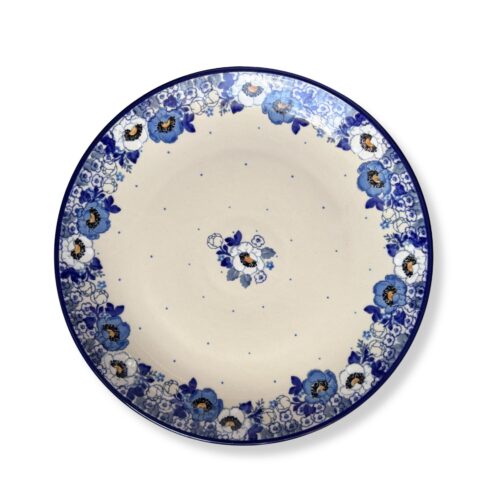 talerz obiadowy anemony niebieskie ca 26cm