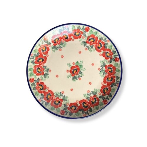 talerz sniadaniowy czerwone maki ca 20cm talerz śniadaniowy czerwone maki ca 20cm