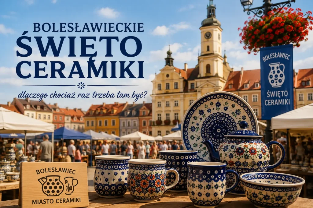 Bolesławieckie Święto Ceramiki 2026 na rynku w Bolesławcu z ręcznie zdobioną ceramiką bolesławiecką
