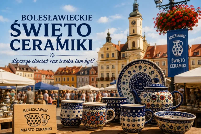 Bolesławieckie Święto Ceramiki 2026 na rynku w Bolesławcu z ręcznie zdobioną ceramiką bolesławiecką