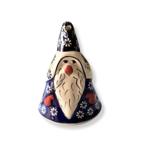 Figurka Mikołaj AL07 12cm – Mikołaj w płaszczu w stokrotki