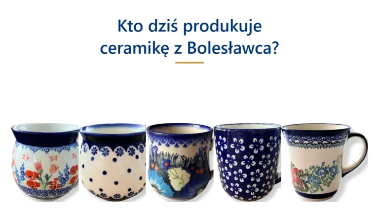 Kto produkuje ceramikę z Bolesławca – kubki pięciu producentów z naszej oferty
